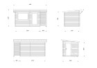 Sauna SANNA68, 3.70x2.30m 44mm