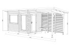 Sauna SANNA68+, 3.70x2.30m 44mm