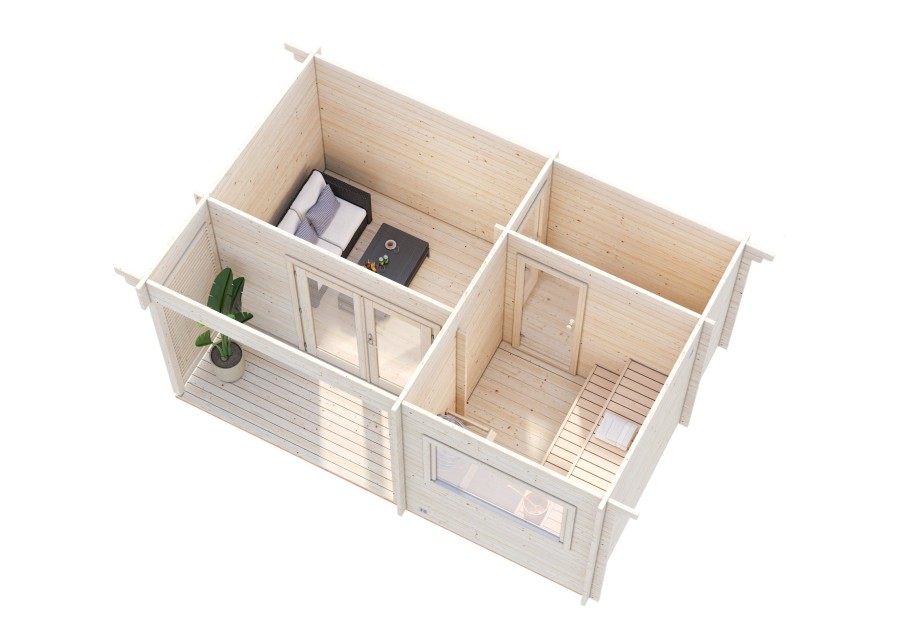 Sauna SANNA115, 5.00x3.40m 44mm