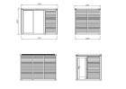 Sauna SARA38, 3.22x2.22m 16mm
