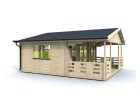Domek letniskowy BARCELONA LITE 6.0x4.5m 44mm + 2.5m taras