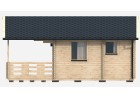 Domek letniskowy BARCELONA LITE 6.0x4.5m 44mm + 2.5m taras