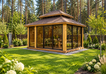 Altana Fiesta4, 3.0x4.0m dach z nadstawką aluminiowe drzwi przesuwne