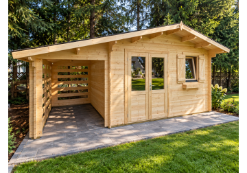 Domek ogrodowy POMM10+, 4.0x3.0m 34mm