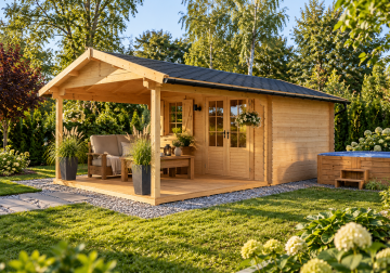 Domek ogrodowy MINORKA, 3.5x3.0m 34mm