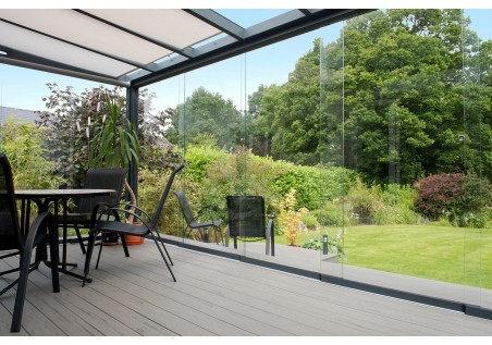 Ogród zimowy 300x250cm z dachem szklanym