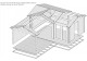 Domek drewniany HANS1 5.70  x  3.60m + zadaszenie 13m2