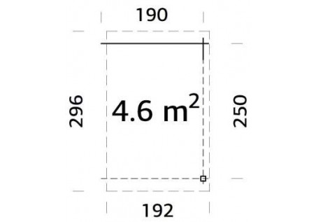 Domek Ogrodowy MARY82 5.02 x 3.12 28mm 
