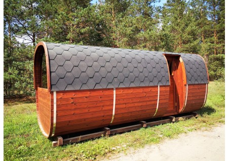 Sauna KWADRATOWA BECZKA 2,5x2,3m