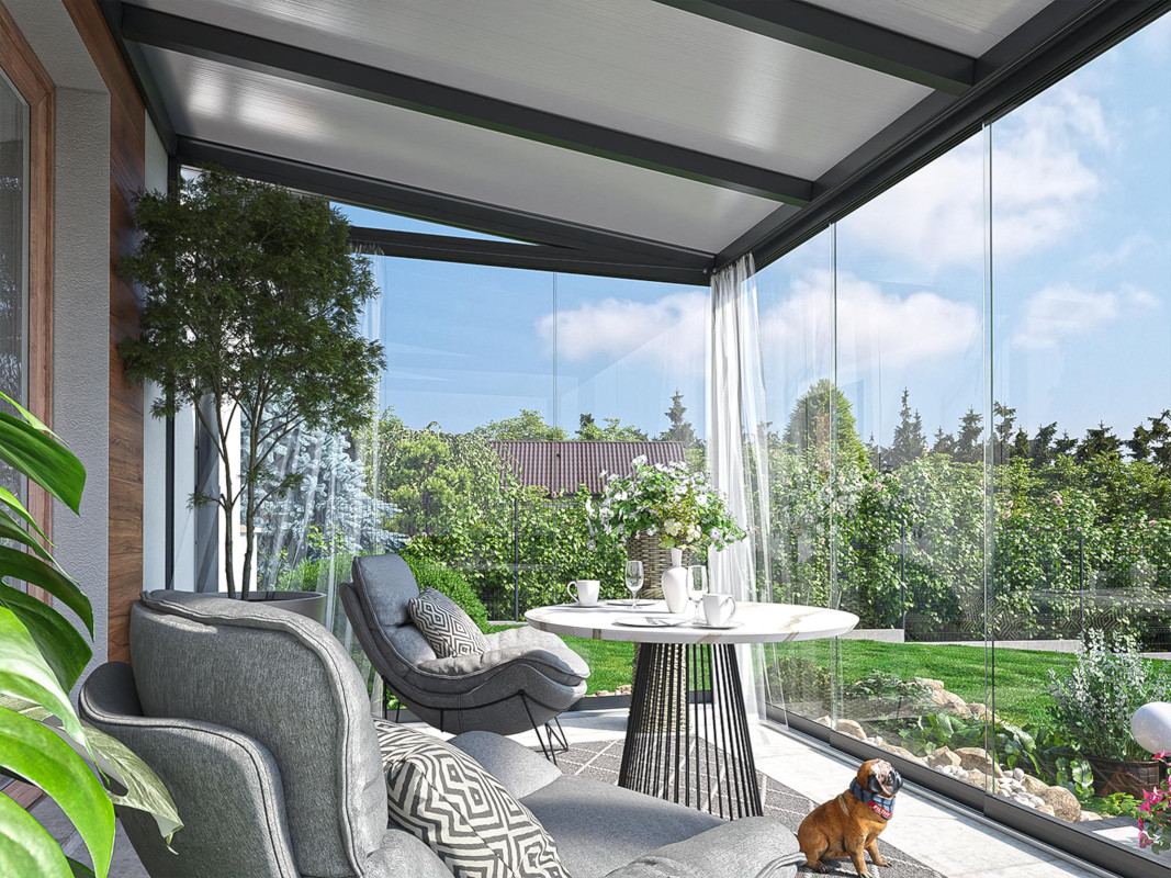 Dach z poliwęglanu 16mm — ogród zimowy PRO